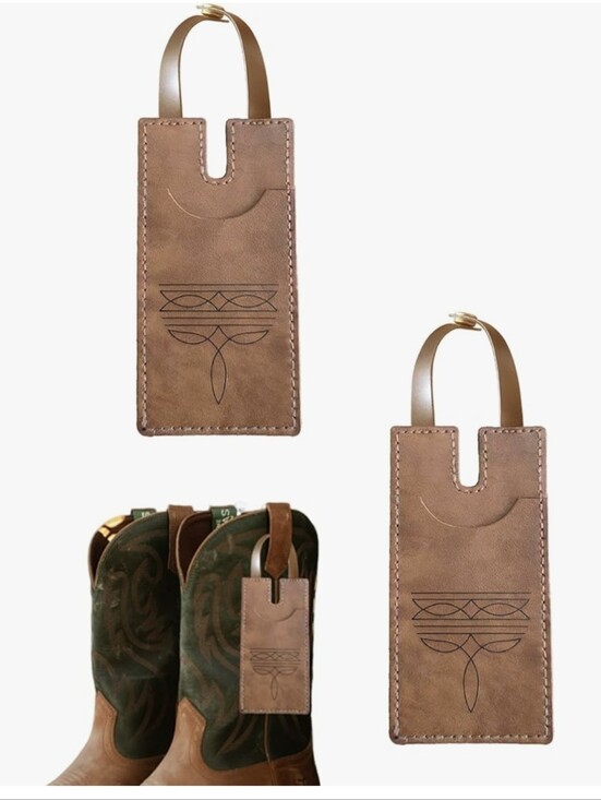 Handbags - Western Boot Wallets - Light Brown